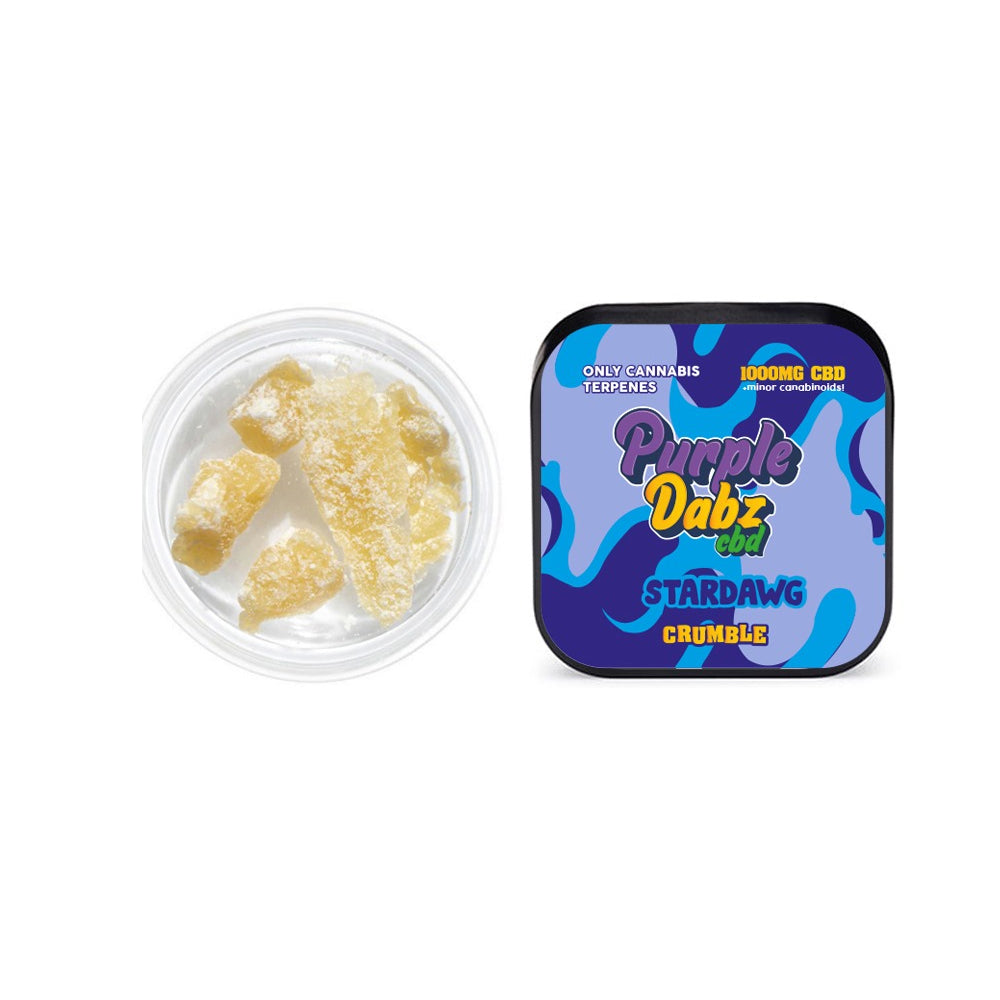 Purple Dabz by Purple Dank 1000mg CBD Crumble – Strawdawg (BUY 1 GET 1 FREE)
