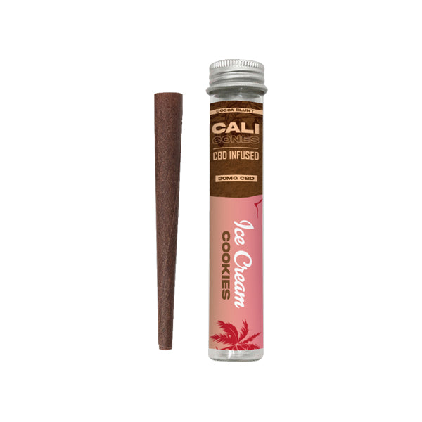 CALI CONES Cocoa 30mg Full Spectrum CBD Infused Cone – Ice Cream Cookies