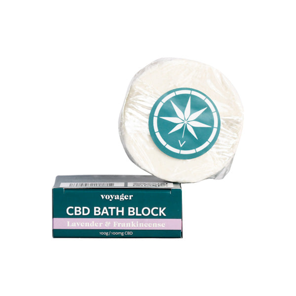 Voyager 100mg CBD Lavender & Frankincense Bath Block – 100g