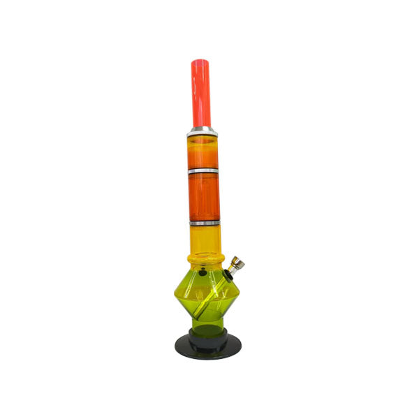 14″ Rasta Acrylic Bong – WB-08C