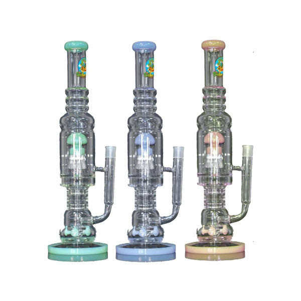 18″ The Smoke Island Honeycomb Tube Glass Bong – GBS995